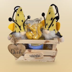 Bienen-Duo Frühtracht – handgemachte Honig-Geschenkkiste der Imkerei Büchel Rostock