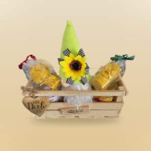 Wichtel-Kiste Blüte & Spätsommer – handgemachte Honig-Geschenkkiste der Imkerei Büchel Rostock