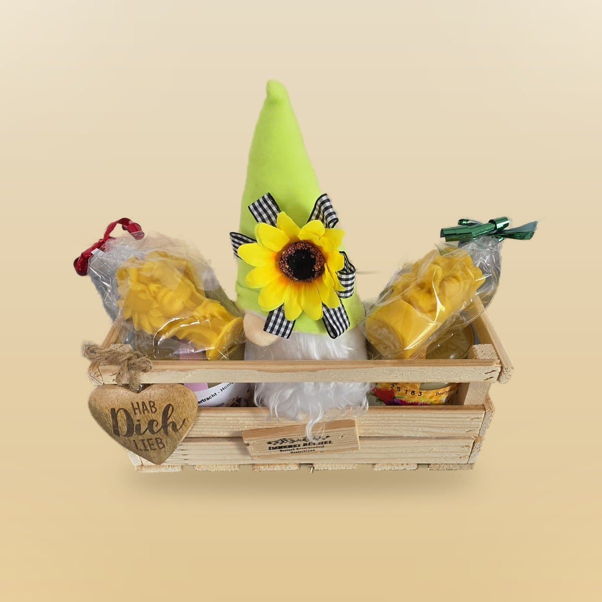 Wichtel-Kiste Blüte & Spätsommer – handgemachte Honig-Geschenkkiste der Imkerei Büchel Rostock